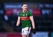 24 February 2024; Cillian O'Connor of Mayo during the Allianz Football League Division 1 match between Tyrone and Mayo at O'Neills Healy Park in Omagh, Tyrone. Photo by Ben McShane/Sportsfile