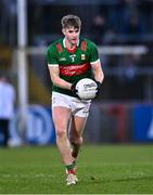 24 February 2024; Rory Brickenden of Mayo during the Allianz Football League Division 1 match between Tyrone and Mayo at O'Neills Healy Park in Omagh, Tyrone. Photo by Ben McShane/Sportsfile