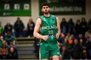 25 February 2024; Matt Treacy of Ireland during the FIBA Basketball World Cup 2027 European Pre-Qualifiers first round match between Ireland and Switzerland at the National Basketball Arena in Tallaght, Dublin. Photo by David Fitzgerald/Sportsfile