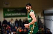 25 February 2024; Matt Treacy of Ireland during the FIBA Basketball World Cup 2027 European Pre-Qualifiers first round match between Ireland and Switzerland at the National Basketball Arena in Tallaght, Dublin. Photo by David Fitzgerald/Sportsfile