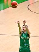 25 February 2024; Lorcan Murphy of Ireland during the FIBA Basketball World Cup 2027 European Pre-Qualifiers first round match between Ireland and Switzerland at the National Basketball Arena in Tallaght, Dublin. Photo by David Fitzgerald/Sportsfile