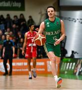 25 February 2024; Conor Quinn of Ireland during the FIBA Basketball World Cup 2027 European Pre-Qualifiers first round match between Ireland and Switzerland at the National Basketball Arena in Tallaght, Dublin. Photo by David Fitzgerald/Sportsfile