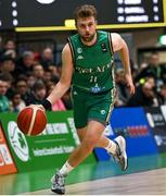 25 February 2024; Sean Flood of Ireland during the FIBA Basketball World Cup 2027 European Pre-Qualifiers first round match between Ireland and Switzerland at the National Basketball Arena in Tallaght, Dublin. Photo by David Fitzgerald/Sportsfile