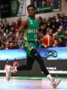 25 February 2024; Taiwo Badmus of Ireland during the FIBA Basketball World Cup 2027 European Pre-Qualifiers first round match between Ireland and Switzerland at the National Basketball Arena in Tallaght, Dublin. Photo by David Fitzgerald/Sportsfile
