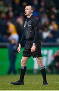 25 February 2024; Referee Thomas Gleeson during the Allianz Hurling League Division 1 Group B match between Antrim and Galway at Corrigan Park in Belfast. Photo by Tyler Miller/Sportsfile