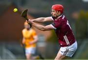 25 February 2024; Tom Monaghan of Galway during the Allianz Hurling League Division 1 Group B match between Antrim and Galway at Corrigan Park in Belfast. Photo by Tyler Miller/Sportsfile