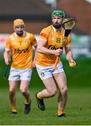 25 February 2024; Conor McCann of Antrim during the Allianz Hurling League Division 1 Group B match between Antrim and Galway at Corrigan Park in Belfast. Photo by Tyler Miller/Sportsfile
