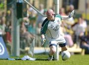 18 July 2004; Limerick goalkeeper Seamus O'Donnell looks around as Dara O'Cinneide's penalty goes past him and into the net for Kerry's second goal. Bank of Ireland Munster Senior Football Championship Final Replay, Kerry v Limerick, Fitzgerald Stadium, Killarney, Co. Kerry. Picture credit; Brendan Moran / SPORTSFILE