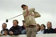 24 July 2004; Padraig Harrington watches his drive from the 4th tee box during the third round. Nissan Irish Open Golf Championship, County Louth Golf Club, Baltray, Co. Louth. Picture credit; Matt Browne / SPORTSFILE