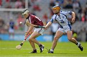 8 September 2013; Conor Shaughnessy, Galway, in action against Mark O'Brien, Waterford. Electric Ireland GAA Hurling All-Ireland Minor Championship Final, Galway v Waterford, Croke Park, Dublin. Picture credit: Brendan Moran / SPORTSFILE