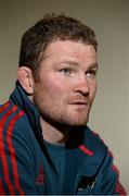 11 September 2013; Munster's Donnacha Ryan during a press conference ahead of their Celtic League 2013/14, Round 2, game against Zebre on Friday. Munster Rugby Press Conference, Cork Instutute of Technology, Bishopstown, Cork. Picture credit: Diarmuid Greene / SPORTSFILE