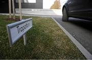 13 February 2008; Giovanni Trapattoni's personalised name plate for his carpark space at the Red Bull Salzburg training grounds. Red Bull Salzburg Training Grounds, Salzburg, Austria. Picture credit: David Maher / SPORTSFILE
