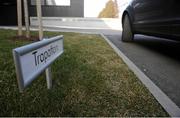 13 February 2008; Giovanni Trapattoni's personalised name plate for his carpark space at the Red Bull Salzburg training grounds. Red Bull Salzburg Training Grounds, Salzburg, Austria. Picture credit: David Maher / SPORTSFILE