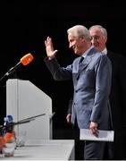 1 May 2008; The new Republic of Ireland manager Giovanni Trapattoni speaking at his first press conference. Concert Hall, Royal Dublin Society, Ballsbridge, Dublin. Picture credit: Brian Lawless / SPORTSFILE