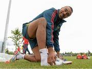 11 September 2013; Munster's Simon Zebo before squad training ahead of their Celtic League 2013/14, Round 2, game against Zebre on Friday. Munster Rugby Squad Training, Cork Instutute of Technology, Bishopstown, Cork. Picture credit: Diarmuid Greene / SPORTSFILE