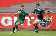 11 September 2013; Frank Murphy, Connacht Eagles, in action against Darren Sweetnam, Munster A. 'A' Interprovincial, Munster A v Connacht Eagles, Musgrave Park, Cork. Picture credit: Diarmuid Greene / SPORTSFILE