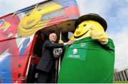 26 April 2010; Republic of Ireland manager Giovanni Trapattoni with Mr. Tayto at the announcement of Tayto as the official crisp of the Irish team. FAI Headquarters, Abbotstown, Dublin. Photo by Sportsfile