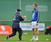 7 October 2008; Republic of Ireland manager Giovanni Trapattoni with Anthony Stokes during team training. Gannon Park, Malahide. Picture credit: David Maher / SPORTSFILE