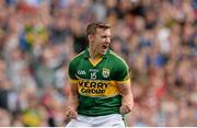 1 September 2013; James O'Donoghue, Kerry, celebrates after scoring his side's first goal. GAA Football All-Ireland Senior Championship, Semi-Final, Dublin v Kerry, Croke Park, Dublin. Picture credit: Stephen McCarthy / SPORTSFILE