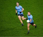 24 February 2024; Ciaran Kilkenny and Brian Fenton, left,  of Dublin during the Allianz Football League Division 1 match between Dublin and Kerry at Croke Park in Dublin. Photo by Ray McManus/Sportsfile