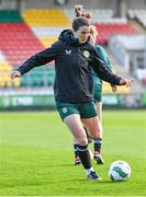 26 February 2024; Niamh Fahey during a Republic of Ireland women training session at Tallaght Stadium in Dublin. Photo by Tyler Miller/Sportsfile