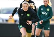 26 February 2024; Kyra Carusa during a Republic of Ireland women training session at Tallaght Stadium in Dublin. Photo by Tyler Miller/Sportsfile