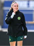 26 February 2024; Jessica Ziu during a Republic of Ireland women training session at Tallaght Stadium in Dublin. Photo by Tyler Miller/Sportsfile