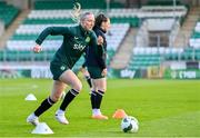 26 February 2024; Louise Quinn during a Republic of Ireland women training session at Tallaght Stadium in Dublin. Photo by Tyler Miller/Sportsfile