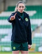 26 February 2024; Megan Connolly during a Republic of Ireland women training session at Tallaght Stadium in Dublin. Photo by Tyler Miller/Sportsfile