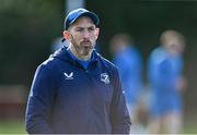 26 February 2024; Backs coach Andrew Goodman during a Leinster rugby squad training session at UCD in Dublin. Photo by Piaras Ó Mídheach/Sportsfile