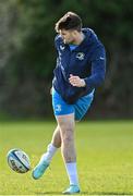26 February 2024; Harry Byrne during a Leinster rugby squad training session at UCD in Dublin. Photo by Piaras Ó Mídheach/Sportsfile