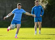 26 February 2024; Jordan Larmour during a Leinster rugby squad training session at UCD in Dublin. Photo by Piaras Ó Mídheach/Sportsfile