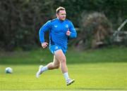 26 February 2024; Liam Turner during a Leinster rugby squad training session at UCD in Dublin. Photo by Piaras Ó Mídheach/Sportsfile