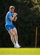 26 February 2024; Jamie Osborne during a Leinster rugby squad training session at UCD in Dublin. Photo by Piaras Ó Mídheach/Sportsfile