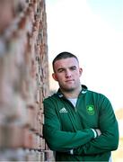 26 February 2024; Boxer Jack Marley poses for a portrait at a media conference in Olympic House at the Sport Ireland Campus in Dublin, ahead of the 2024 Olympic Games in Paris. Photo by Brendan Moran/Sportsfile