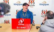 26 February 2024; Assistant coach Dan Soper during a Ulster rugby media conference at Kingspan Stadium in Belfast. Photo by John Dickson/Sportsfile