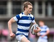 27 February 2024; Rhys Keogh of Blackrock College during the Bank of Ireland Leinster Schools Junior Cup quarter-final match between Gonzaga College and Blackrock College at Energia Park in Dublin. Photo by Piaras Ó Mídheach/Sportsfile