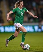 27 February 2024; Megan Connolly of Republic of Ireland during the international women's friendly match between Republic of Ireland and Wales at Tallaght Stadium in Dublin.