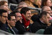 27 February 2024; FA Wales chief executive Noel Mooney in attendance during the international women's friendly match between Republic of Ireland and Wales at Tallaght Stadium in Dublin. Photo by David Fitzgerald/Sportsfile