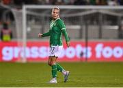 27 February 2024; Lily Agg of Republic of Ireland during the international women's friendly match between Republic of Ireland and Wales at Tallaght Stadium in Dublin. Photo by David Fitzgerald/Sportsfile