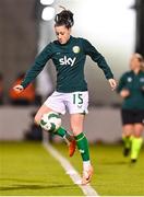 27 February 2024; Lucy Quinn of Republic of Ireland warms-up before the international women's friendly match between Republic of Ireland and Wales at Tallaght Stadium in Dublin. Photo by Tyler Miller/Sportsfile