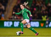 27 February 2024; Izzy Atkinson of Republic of Ireland during the international women's friendly match between Republic of Ireland and Wales at Tallaght Stadium in Dublin. Photo by Tyler Miller/Sportsfile
