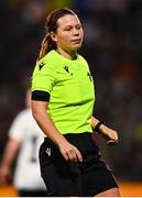 27 February 2024; Referee Frida Mia Klarlund during the international women's friendly match between Republic of Ireland and Wales at Tallaght Stadium in Dublin. Photo by Tyler Miller/Sportsfile