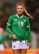 27 February 2024; Kyra Carusa of Republic of Ireland during the international women's friendly match between Republic of Ireland and Wales at Tallaght Stadium in Dublin. Photo by Tyler Miller/Sportsfile