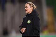 27 February 2024; Republic of Ireland assistant coach Emma Byrne before the international women's friendly match between Republic of Ireland and Wales at Tallaght Stadium in Dublin. Photo by David Fitzgerald/Sportsfile