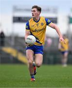 25 February 2024; Dylan Ruane of Roscommon during the Allianz Football League Division 1 match between Roscommon and Monaghan at Dr Hyde Park in Roscommon. Photo by Daire Brennan/Sportsfile