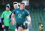 29 February 2024; Tadhg Furlong in action during an Ireland rugby training session at the Aviva Stadium in Dublin. Photo by Matt Browne/Sportsfile