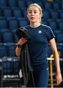 29 February 2024; Sarah Healy of Ireland during the official team training session ahead of the World Indoor Athletics Championships 2024 at Emirates Arena in Glasgow, Scotland. Photo by Sam Barnes/Sportsfile