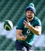 29 February 2024; Robbie Henshaw in action during an Ireland rugby training session at the Aviva Stadium in Dublin. Photo by Matt Browne/Sportsfile