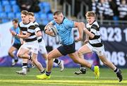 29 February 2024; Herbie Boyle of St Michael’s College during the Bank of Ireland Leinster Schools Junior Cup quarter-final match between St Michael's College and Belvedere College at Energia Park in Dublin. Photo by Daire Brennan/Sportsfile